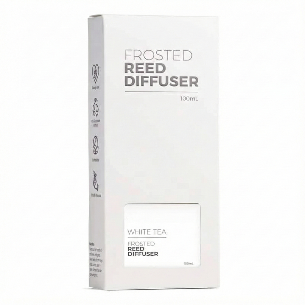 White Tea Frosted Glass Reed Diffuser