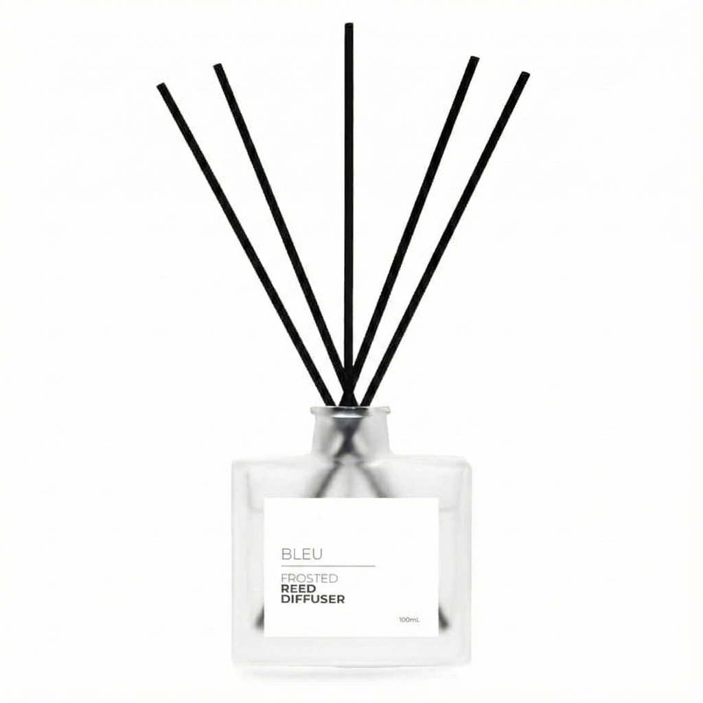 Bleu Frosted Glass Reed Diffuser
