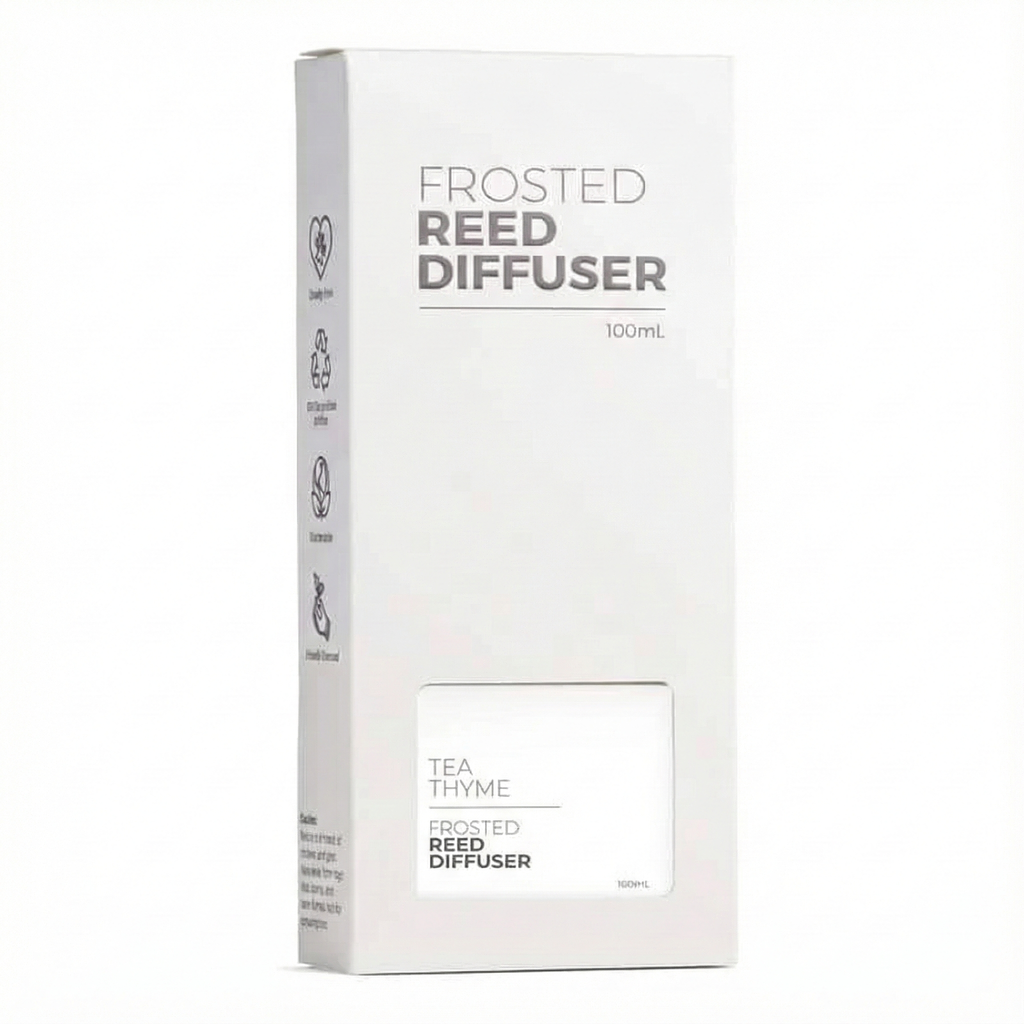 Tea Thyme Frosted Glass Reed Diffuser