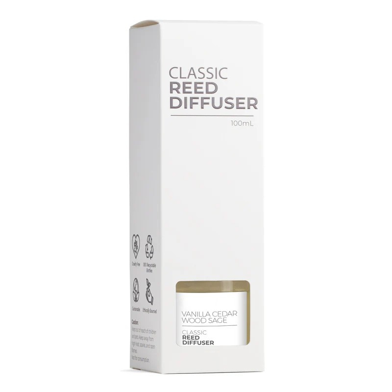 Classic Vanilla Cedarwood Sage Reed Diffuser